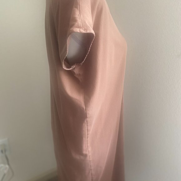 Everlane Women's Luxe Cotton Side-Slit Tee Dress Chocolate Size XS - Picture 5 of 9